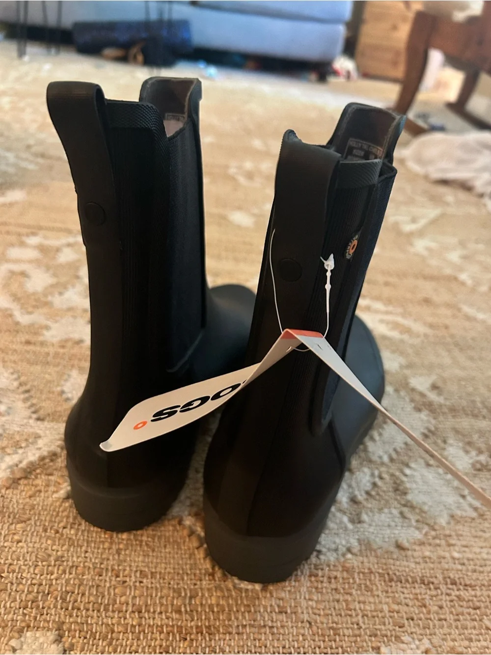 Bogs Black Ankle Rain Boots
